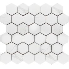 Мозаика Geometry Hexagon Small Carrara Matt 28,2x27,1