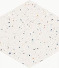 Плитка из керамогранита Terrazzo White Colours для стен и пола, универсально 32x36,8