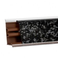 Плинтус для столешницы Korner LB37 Черное Серебро (4060) 24х37х3000 мм