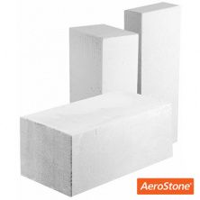 Блок из ячеистого бетона Aerostone газосиликатный D400 625х200х300 мм