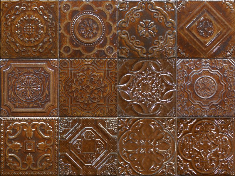 Керамическая плитка Toledo Brown для стен 15,8x15,8