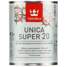 Tikkurila Unica Super 20 / Тиккурила Уника Супер 20 Лак для дерева уретано-алкидный полуматовый