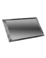 Прямоугольная зеркальная графитовая плитка с фацетом 10мм ПЗГ1-01 для стен 12x24