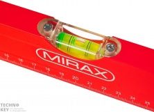Уровень коробчатый усиленный MIRAX 3 противоударных ампулы (1 поворотная на 360 град), с ручками, 200 см