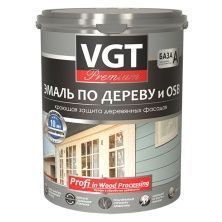 VGT PREMIUM ВД-АК-1179 ПРОФИ ЭМАЛЬ ПО ДЕРЕВУ акриловая, полуматовая, темно-коричневая (1кг)