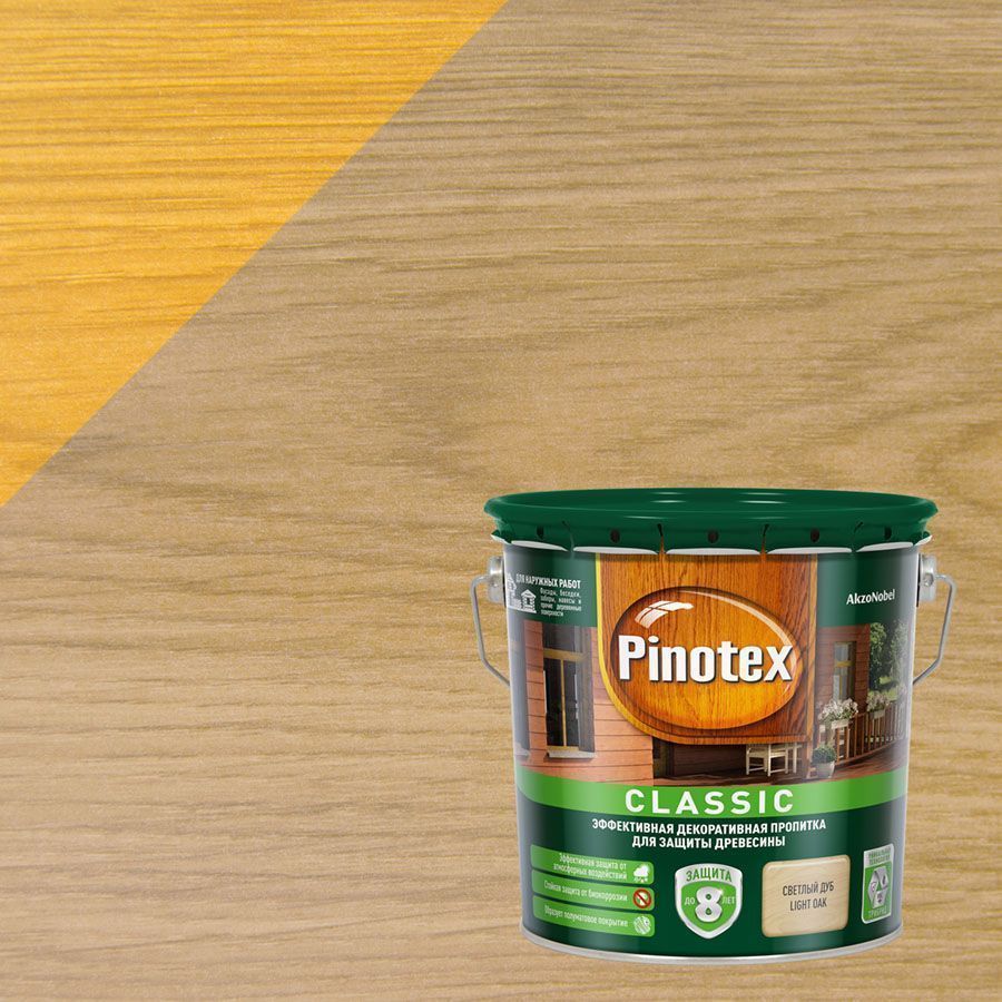 PINOTEX CLASSIC NW антисептик, светлый дуб (2,7л)