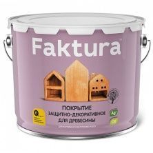 FAKTURA покрытие защитно-декоративное с льняным маслом, ионами серебра,для вн/нар.,тик (9л)