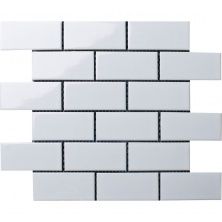 Мозаика HOMEWORK Brick White Glossy A1001G 28,8x29,4