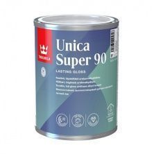 TIKKURILA UNICA SUPER 90 лак алкидно уретановый универсальный износостойкий, высокоглянцевый (0,9л)