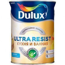Краска Dulux Ultra Resist для кухни и ванной матовая BW 2,5 л