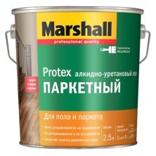 MARSHALL PROTEX лак паркетный, износостойкий, полуматовый (2,5л), Эстония