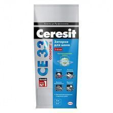 CERESIT CE 33 COMFORT затирка для швов до 6 мм. с антигрибковым эффектом, 07 серый (25кг)