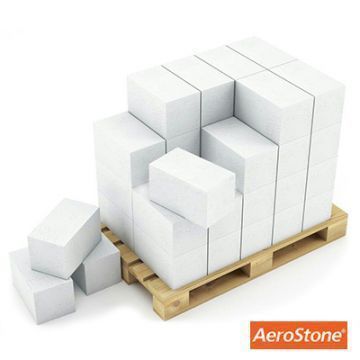 Блок из ячеистого бетона Aerostone газосиликатный D400 625х200х500 мм 1 м3