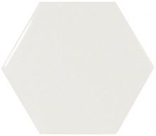 Керамическая плитка Scale Wall Hexagon White для стен 10,7x12,4