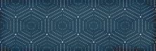 Керамическая плитка Парижанка Геометрия синий 1664-0180 Декор 20x60