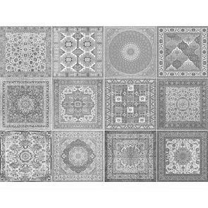 Плитка из керамогранита Kilim Black Natural для стен и пола, универсально 59,55x59,55