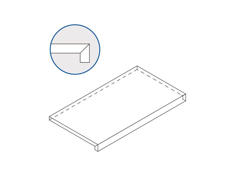 Плитка из керамогранита X2 620070000697 ДАРК Х2 Ступень 33x60