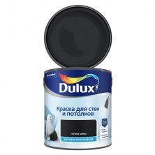 DULUX краска для стен и потолков, матовая, черное мини (2,5л)