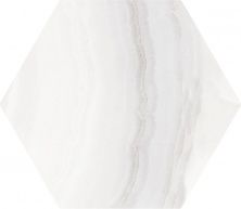 Плитка из керамогранита Onyx White Hex для стен и пола, универсально 20x24