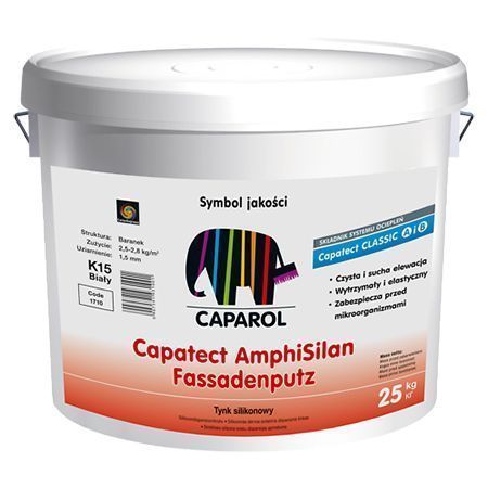 CAPAROL AMPHISILAN FASSADENPUTZ K 15 штукатурка, белая (25кг)