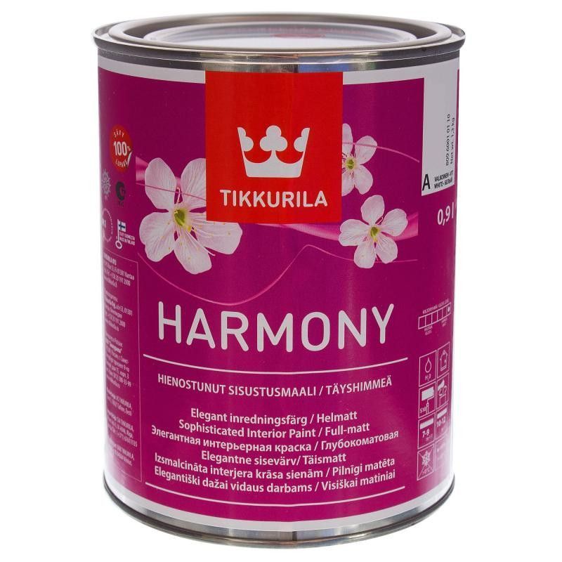 Tikkurila Harmony / Тиккурила Гармония Краска для стен и потолков акрилатная бархатисто-матовая