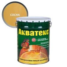 Акватекс 2 в 1 грунт-антисептик алкидный полуматовый лессирующий, сосна (20л)