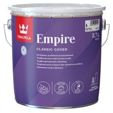 TIKKURILA EMPIRE краска алкидная для мебели универсальная, полуматовая, база C (2,7л)