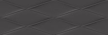Керамическая плитка Vegas рельеф черный VGU232 для стен 25x75