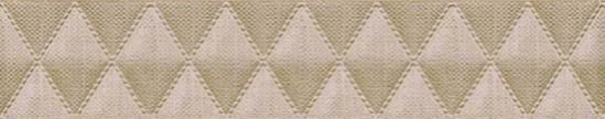 Керамическая плитка Illusion Beige Geometry Бордюр 6,2x31,5