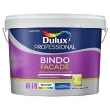 DULUX BINDO FACADE краска для фасадов и цоколей, защита от высолов, глубокоматовая, база BC (9л)
