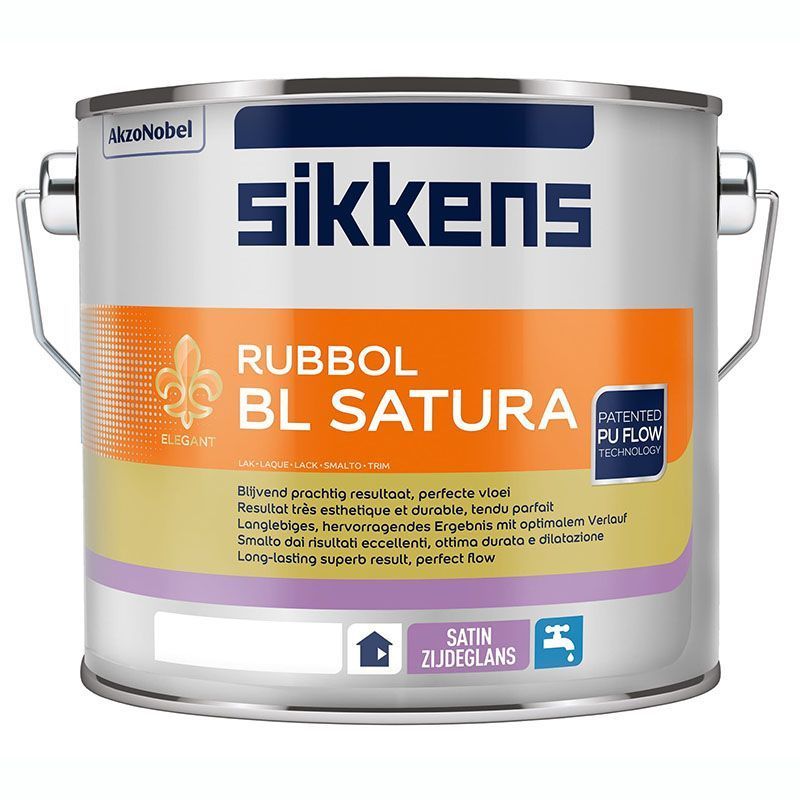 SIKKENS RUBBOL BL SATURA краска универсальная, алкидно уретановая, полуматовая, база W05 (2,5л)