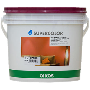 Oikos Supercolor / Ойкос Суперколор Краска для стен и потолков акриловая матовая