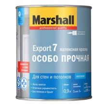 MARSHALL EXPORT 7 матовая краска для внутренних работ, моющаяся, Баз BC (0,9л)