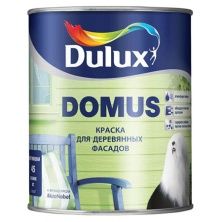 DULUX DOMUS краска для деревянных фасадов, алкидно-масляная, Баз BC, полуглянцевая, бесц, (1л)
