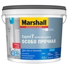 MARSHALL EXPORT 7 матовая краска для внутренних работ, моющаяся, Баз BC (4,5л)