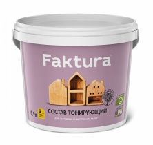 FAKTURA состав защитный для древесины водорастворимый, орех (0,9л)