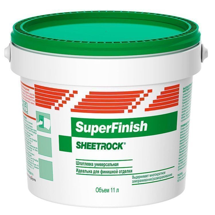 Шпатлевка универсальная Sheetrock SuperFinish 11 л