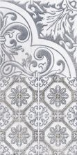 Керамическая плитка Кампанилья 3 серый 1641-0095 Декор 40x20