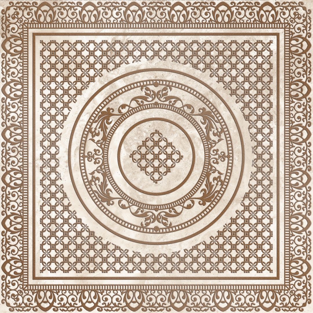 Керамическая плитка VERMONT Deco Regio oro bone Напольный декор 49,1x49,1
