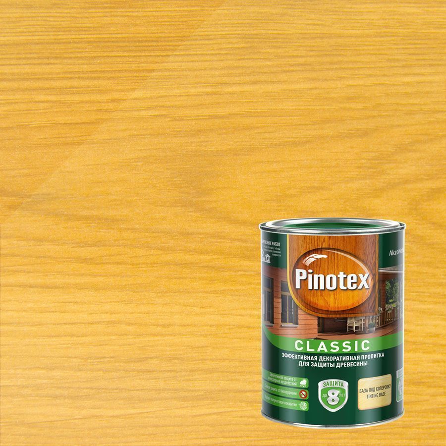 PINOTEX CLASSIC NW антисептик, база под колеровку (1л)