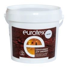 EUROTEX Шпатлевка для дерева для наружных и внутренних работ акрил, белый (0,225кг)