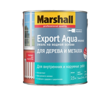 MARSHALL EXPORT AQUA эмаль водная, п/матовый, темно-коричневая (0,8л)