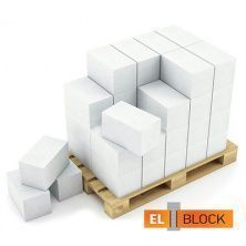 Блок из ячеистого бетона El-Block газосиликатный D500 600х250х125 мм 1 м3