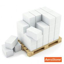 Блок из ячеистого бетона Aerostone газосиликатный D600 625х250х250 мм 1 м3