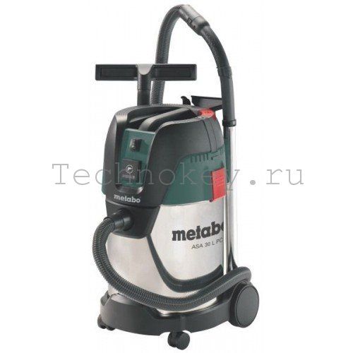 Metabo ASA 30 L PC Inox Пылесос 1250вт,роз,ручн.очистка 602015000