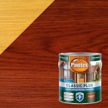 PINOTEX CLASSIC PLUS пропитка-антисептик быстросохнущая 3 в 1, красное дерево (2,5л)