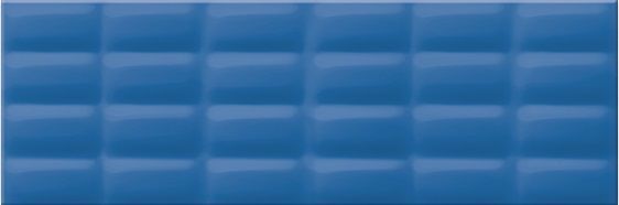 Керамическая плитка Vivid Colours Blue Glossy Pillow Structure O-VVD-WTU041 для стен 25x75