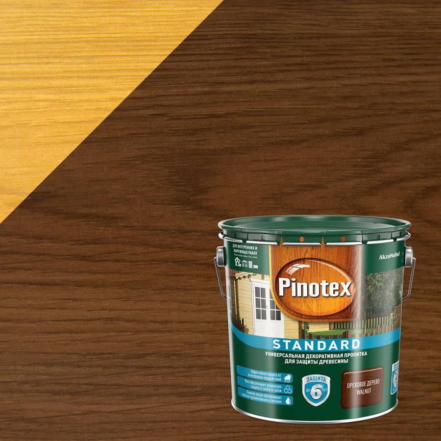 PINOTEX STANDARD антисептик, ореховое дерево (2,7л)