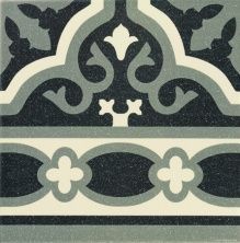 Керамическая плитка PT01979 Cenefa Florentine Black для стен 20x20