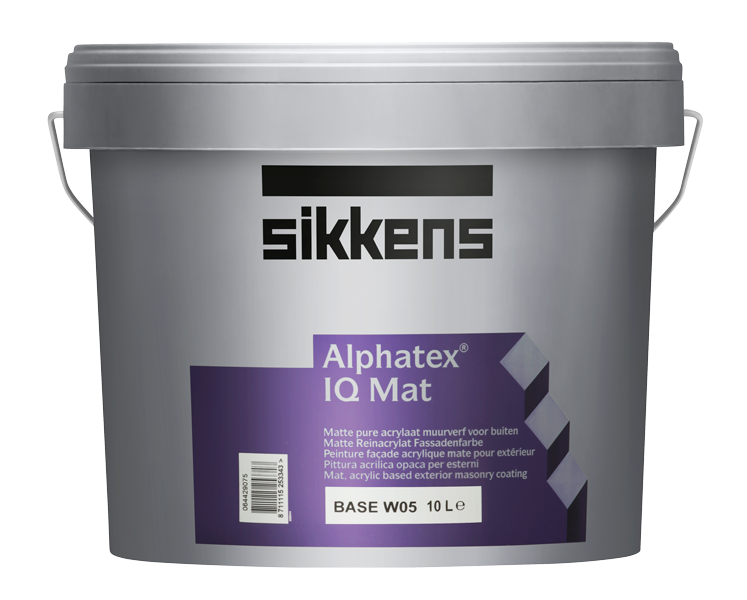 SIKKENS ALPHATEX IQ MAT краска универсальная особопрочная, глубокоматовая, база W05 (5л)